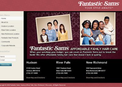 Fantastic Sams Website